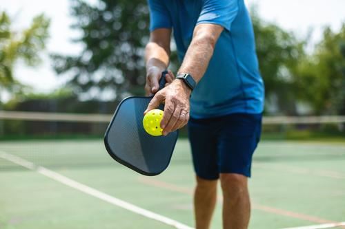 Pickleball racket and ball