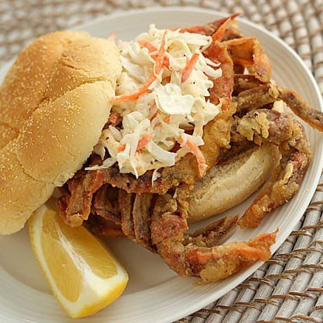 Soft shell crab sandwhich