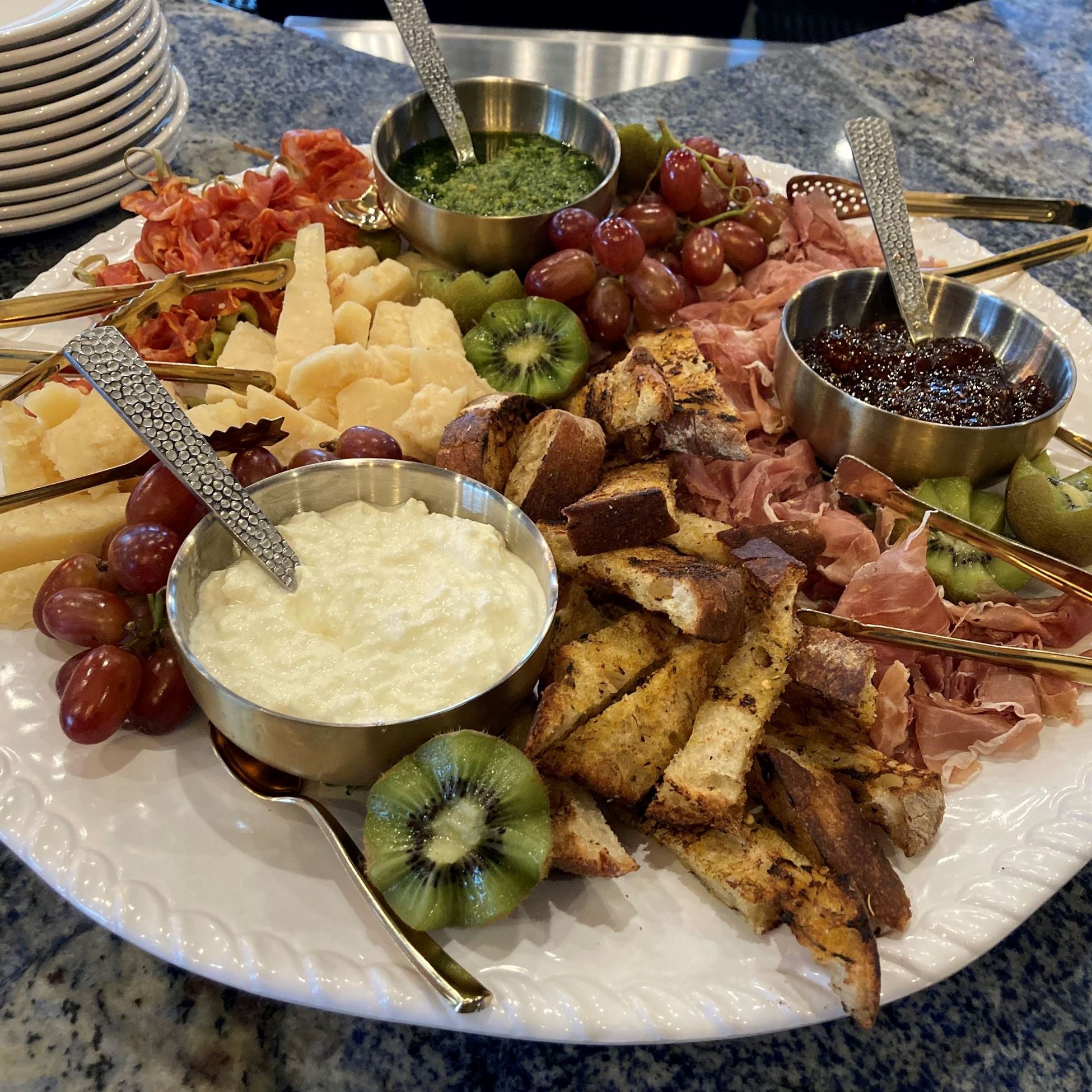 Charcuterie plate from Baia Coastal