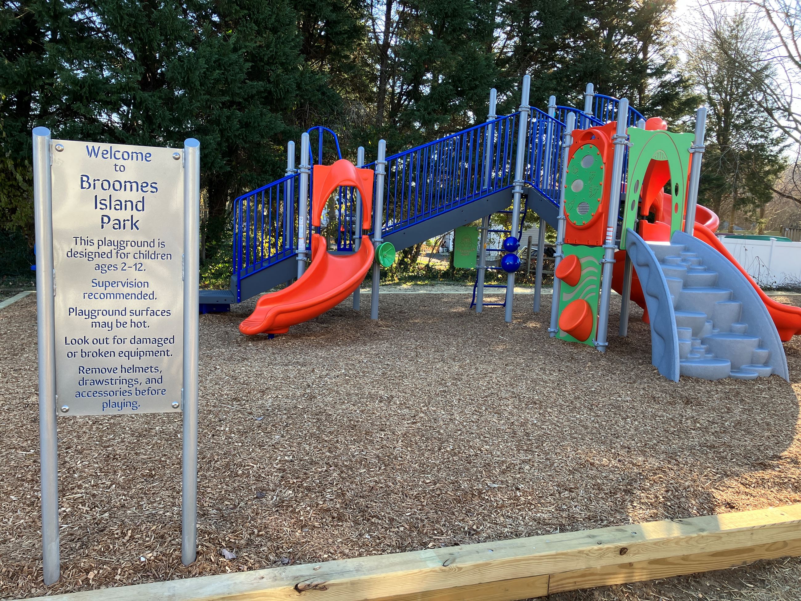 Broomes Island Playground and sign